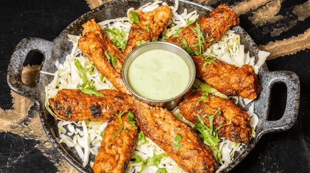 CHICKEN SEEKH KEBAB.
