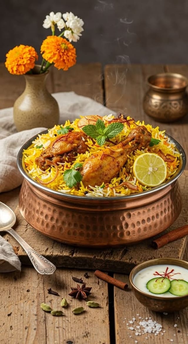 Chicken Dum Biryani.