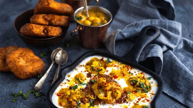 CROISSANT ALOO TIKKI CHAAT.