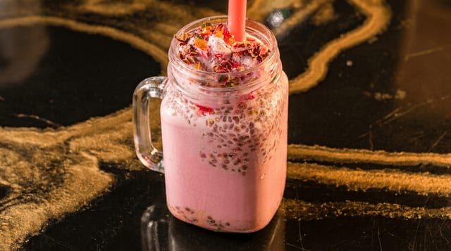 Rose Ice Cream Falooda.